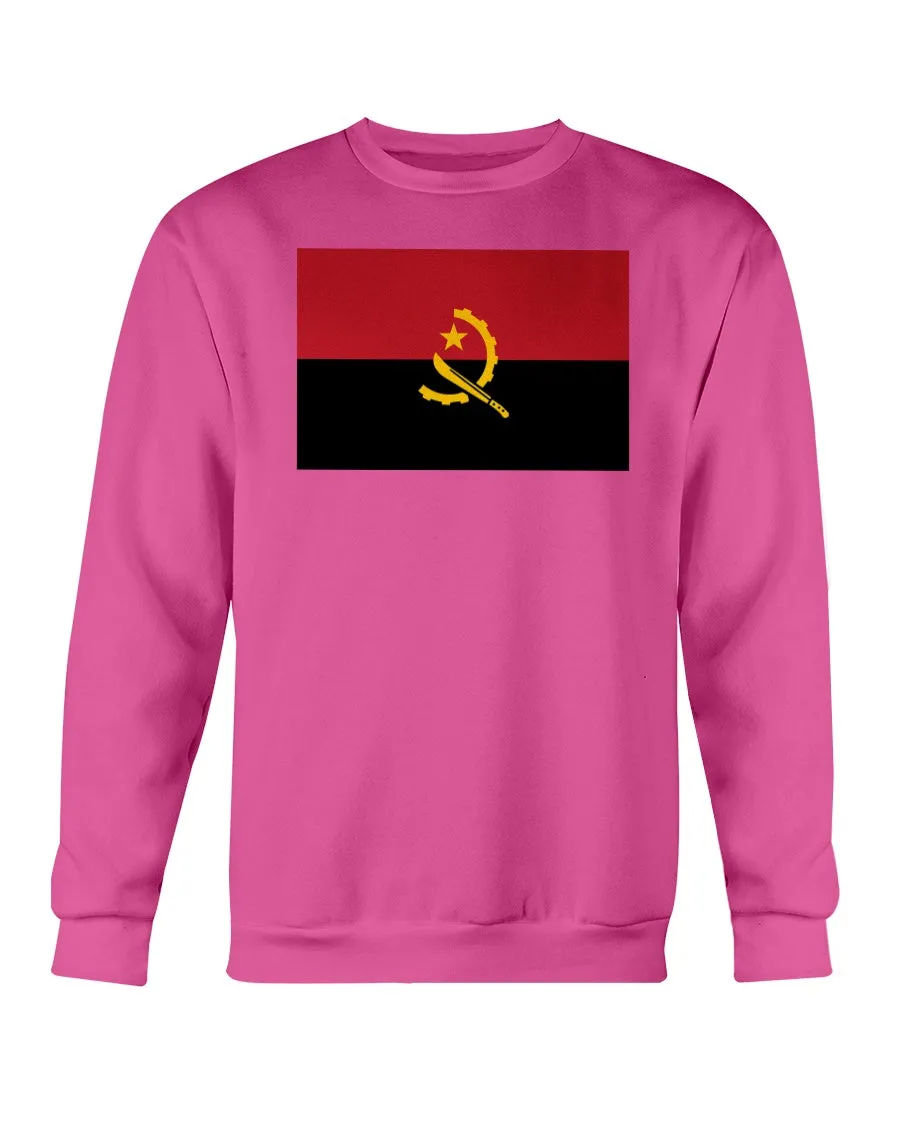 Angola Flag Gildan Crewneck Sweatshirt