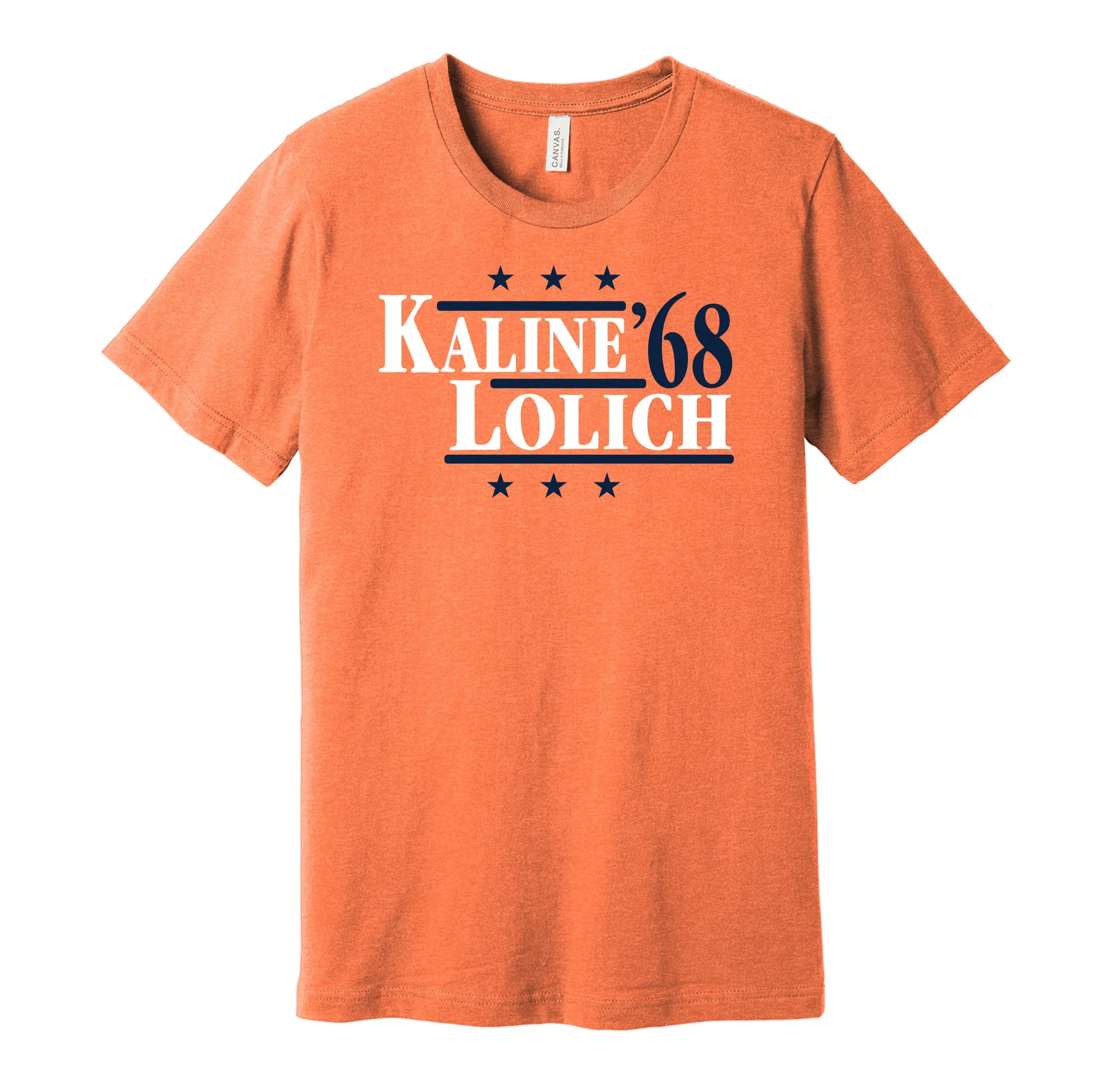 Kaline & Lolich '68 - Detroit Baseball Legends Political Campaign Parody T-Shirt - Hyper Than Hype Shirts