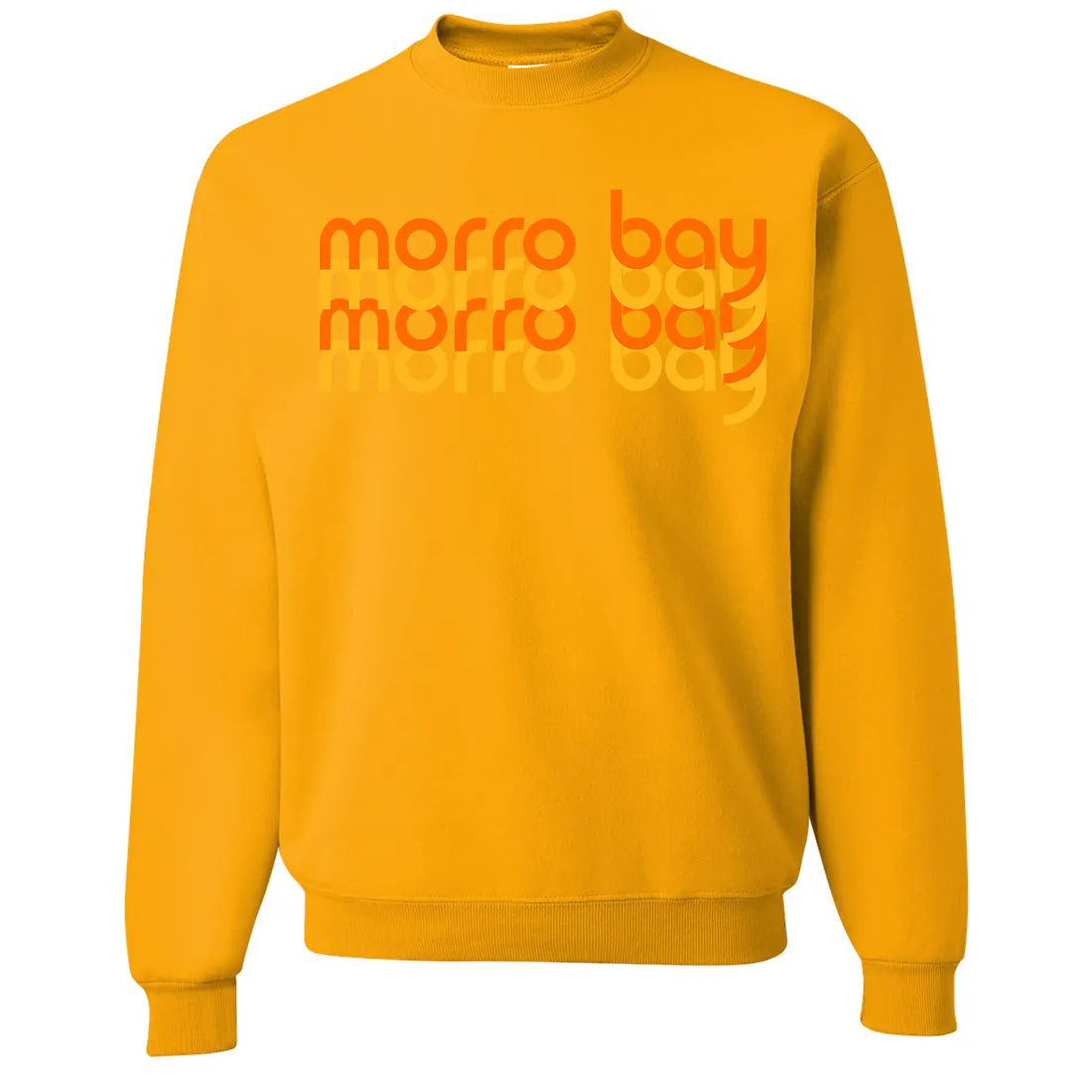 Morro Bay Sunset Stack Crewneck Sweatshirt